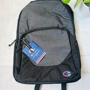 Champion Two-Tone Black and Gray Backpack
